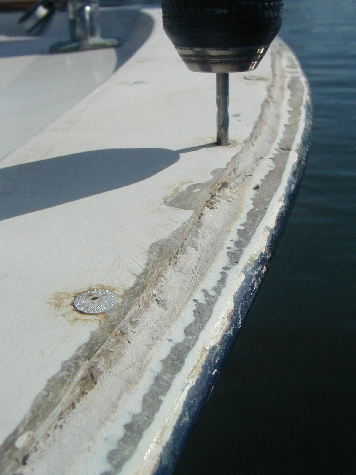 Throughbolting the Hull Deck Joint