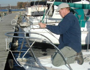 Attaching to the bow cleat