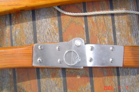 Folding tiller for an Alberg 30