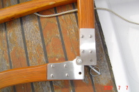 Folding tiller for an Alberg 30