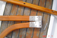 Folding tiller for an Alberg 30