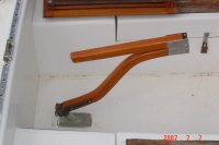 Folding tiller for an Alberg 30