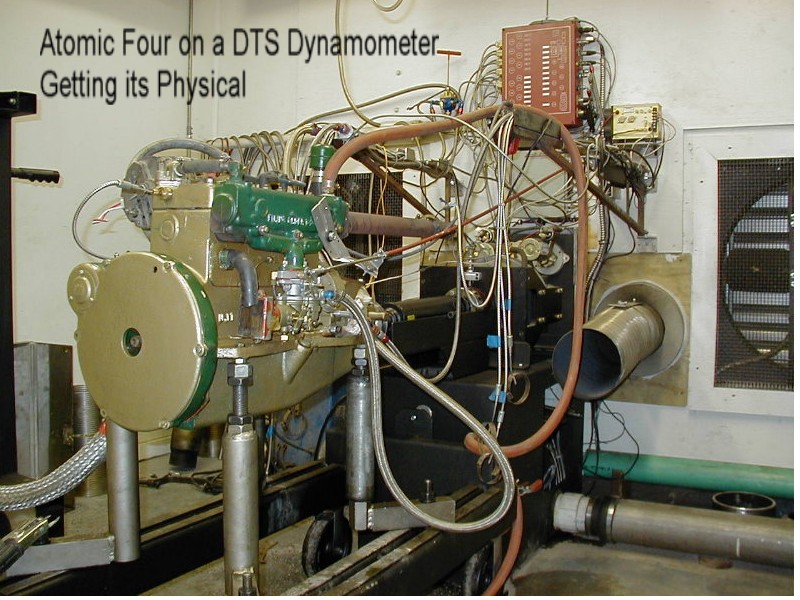 Atomic 4 on a dynometer